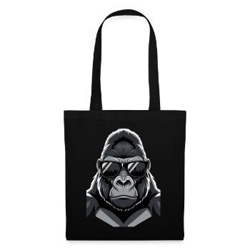 Cool Gorilla Sunglasses Design - Tote Bag - black - Front