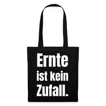 Harvest is no coincidence - Tote Bag - black - Front
