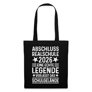 Graduation 2026 Realschule - Legend School Grounds - Tote Bag - black - Front