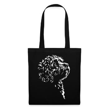 Cavapoo Silhouette Dog Dog Wilsigns - Tote Bag - black - Front