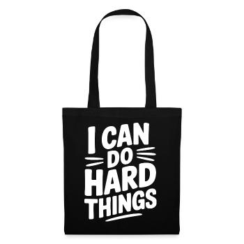 I Can Do Hard Things - Tote Bag - black - Front