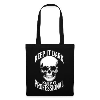 Dark Skull Pro: Keep It Professional - Tote Bag - black - Front