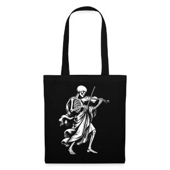 Skeleton Plays Violin - Tote Bag - black - Front