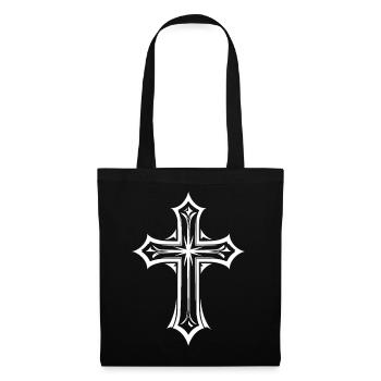 Christian Cross - Tote Bag - black - Front