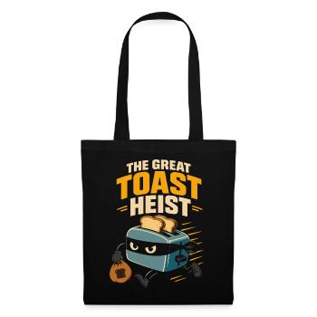 The Great Toast Heist – Ninja Toaster Humor - Stoffbeutel - Schwarz - Vorne