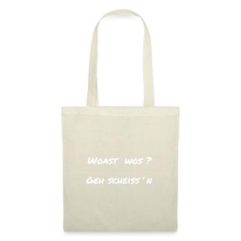 woast wos geh scheissn - Stoffbeutel - Natur - Vorne