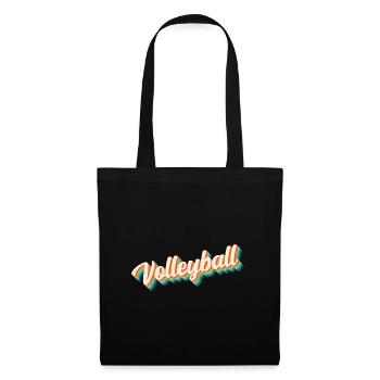 Volleyball Bunt - Stoffbeutel - Schwarz - Vorne