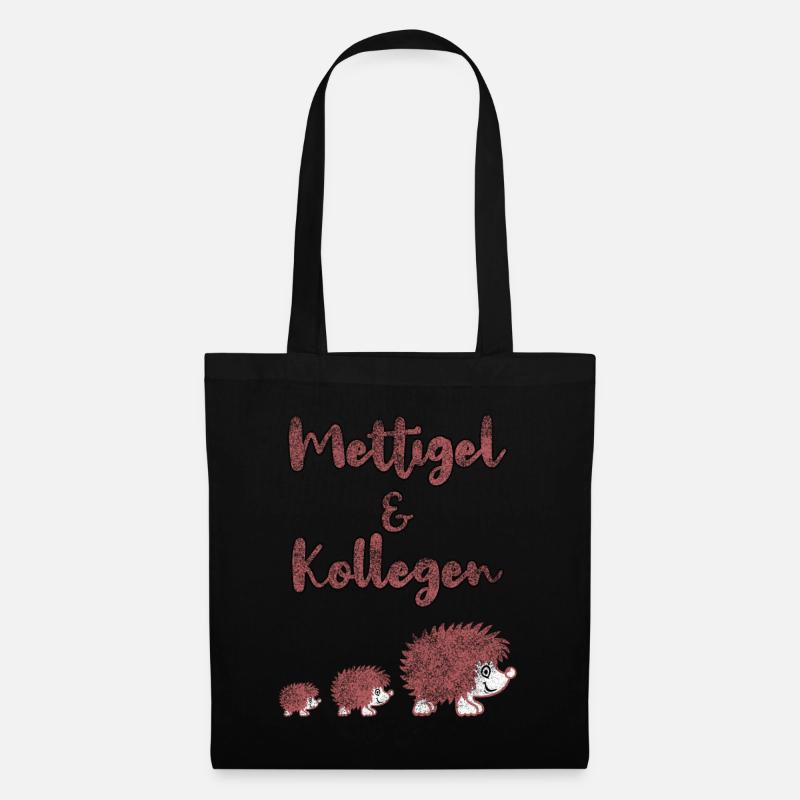 Mettigel Kollegen - Stoffbeutel - Schwarz