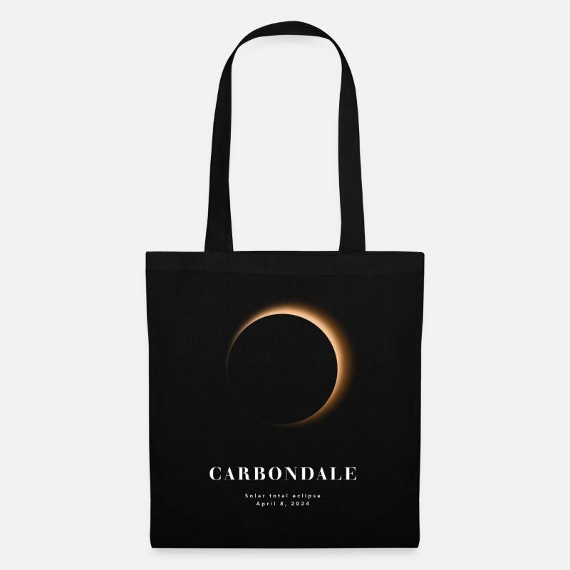 CARBONDALE TOTAL SOLAR ECLIPSE 2024 - Tote Bag - black