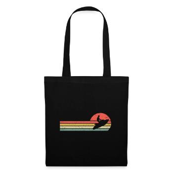 Jet Ski thérapie | Amateur de jet-ski - Sac en tissu - noir - Devant