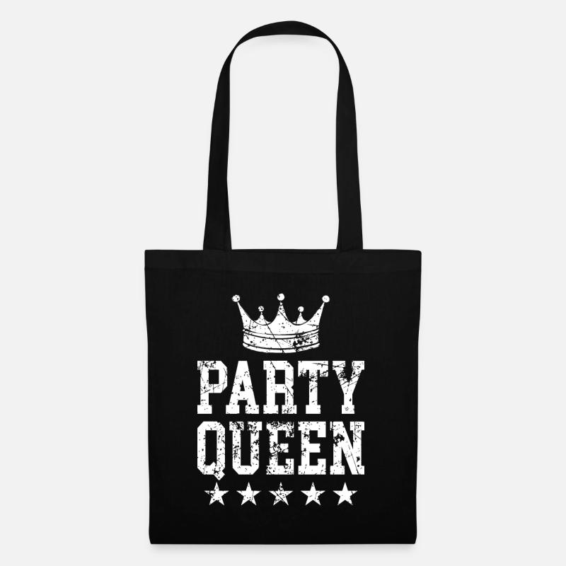 Party Queen - Stoffbeutel - Schwarz