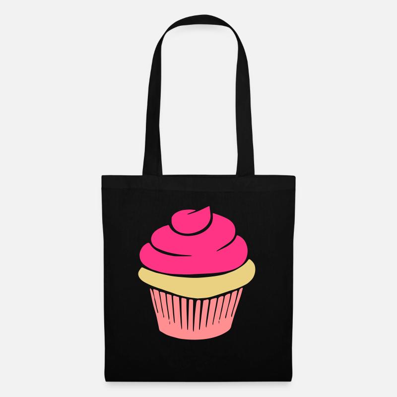 cupcake - Stoffbeutel - Schwarz