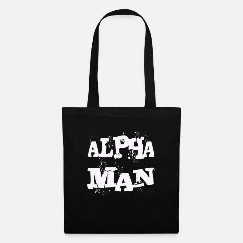 ALPHA MANN - Stoffbeutel - Schwarz