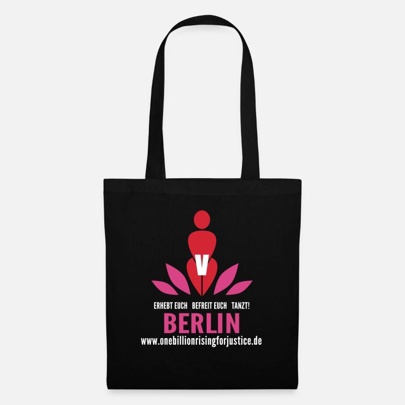 schwarzobr_logo_berlin - Stoffbeutel - Schwarz