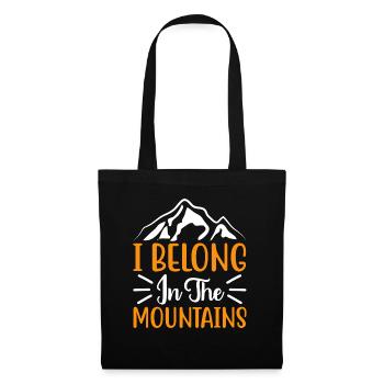 I belong in the Mountains Advanture Hiking Gift - Tote Bag - black - Front
