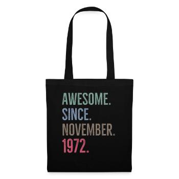 Génial depuis novembre 1972 - Sac en tissu - noir - Devant