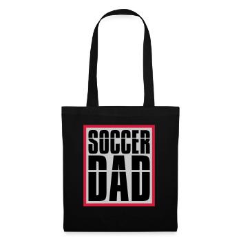 Cool Soccer Dad Logo - Stoffbeutel - Schwarz - Vorne