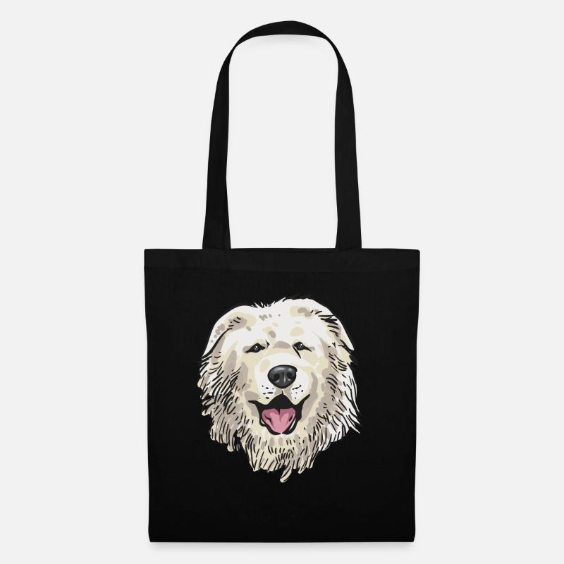 Pyrenäenberghund Patou Hund Geschenk - Stoffbeutel - Schwarz