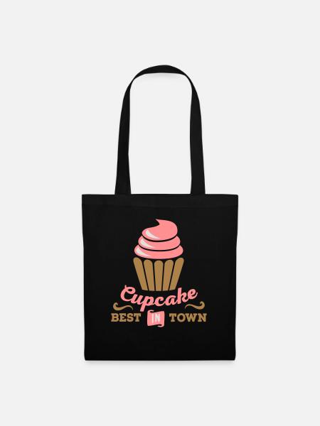 Cupcake - Stoffbeutel - Schwarz