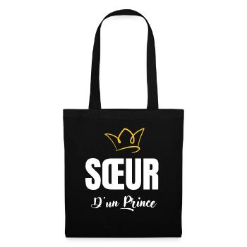 sœur d'un prince - Sac en tissu - noir - Devant