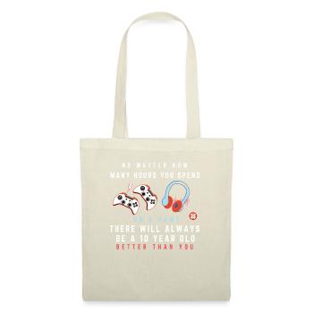 Heures de jeu - Sac en tissu - nature - Devant