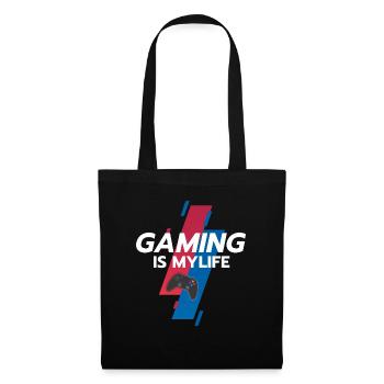 Le jeu est ma vie - Sac en tissu - noir - Devant