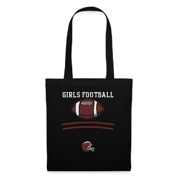 Girls Football - Football - Stoffbeutel - Schwarz - Vorne