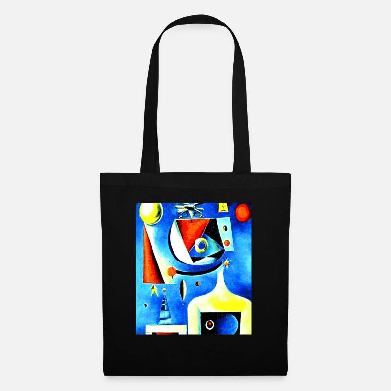 Abstract Color - Stoffbeutel - Schwarz