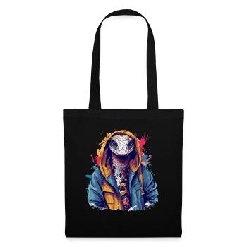 Snake on the Street | City Snake - Tote Bag - black - Front