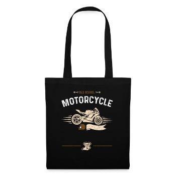 Old School Motorcycle - Motorcycle - Tote Bag - black - Front