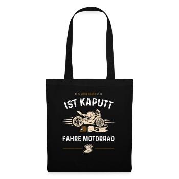 Mein Besen Ist Kaputt Ich Fahre... - Stoffbeutel - Schwarz - Vorne