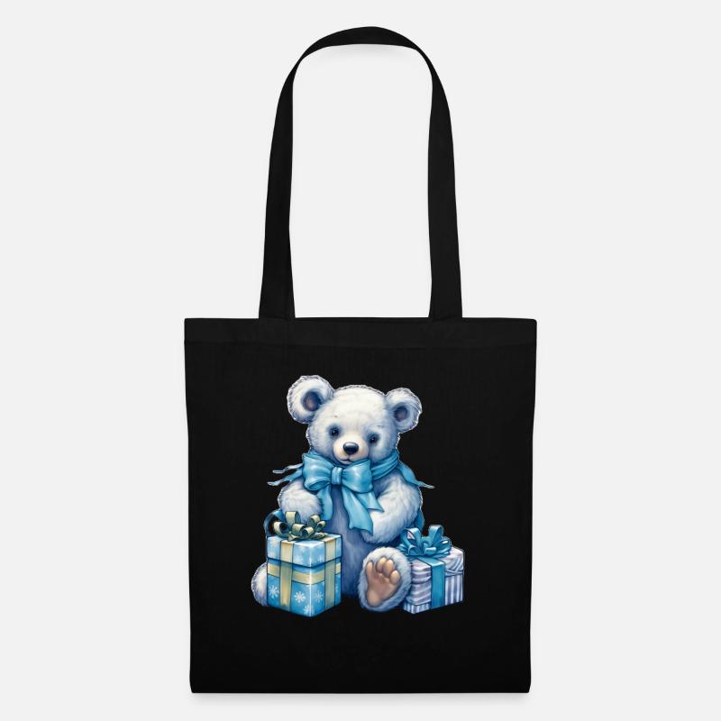 blue teddy 5 - Stoffbeutel - Schwarz