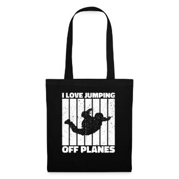 Parachutisme Passion Design. Cadeau d’adrénaline parfait - Sac en tissu - noir - Devant