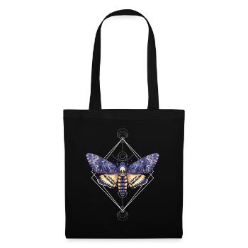 Surreal Death Moth Dark art - Vintage Death Moth - Tote Bag - black - Front