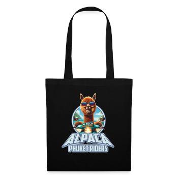 Alpaca Phuket Riders Logo - Stoffbeutel - Schwarz - Vorne