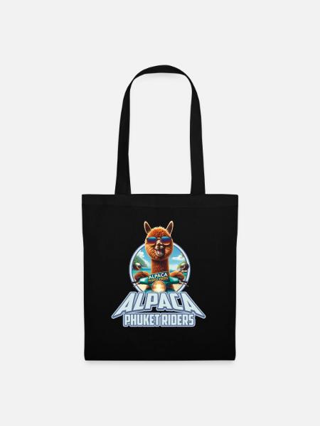 Alpaca Phuket Riders Logo - Stoffbeutel - Schwarz