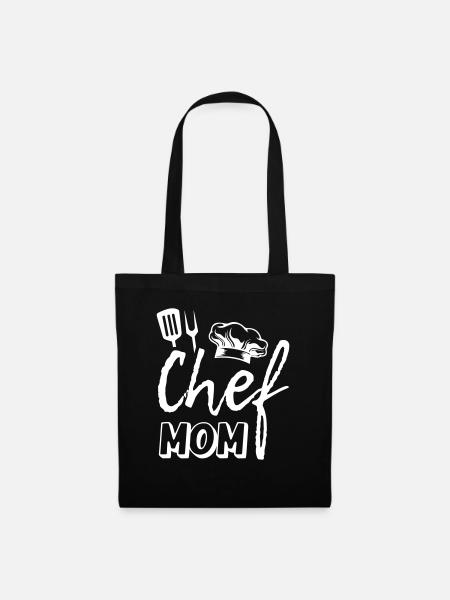 Chef Mom - Stoffbeutel - Schwarz