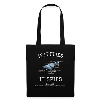 Spying Bird for Dark Shirts - Tote Bag - black - Front