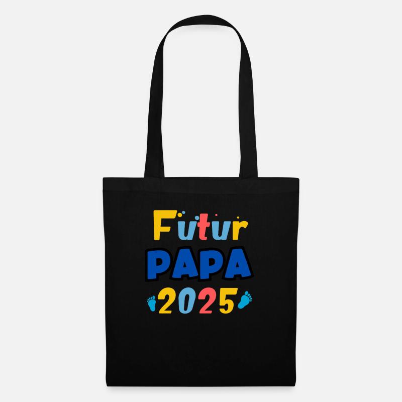 Werdender Papa Junge - Stoffbeutel - Schwarz