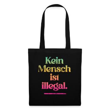 PERSONNE N’EST ILLÉGAL - L’Original - Sac en tissu - noir - Devant