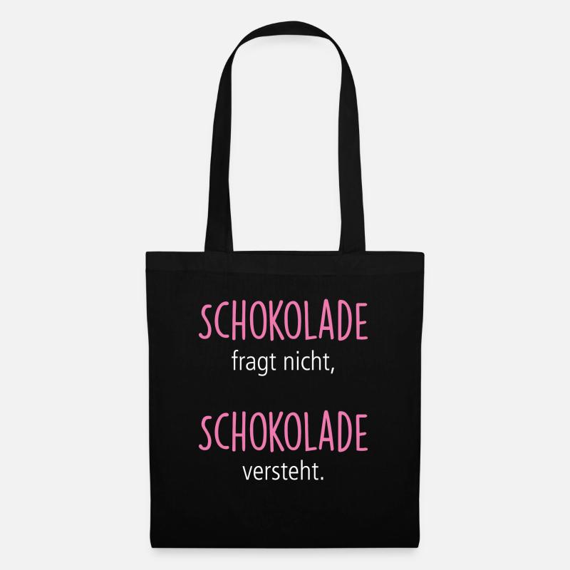 Schokolade - Stoffbeutel - Schwarz