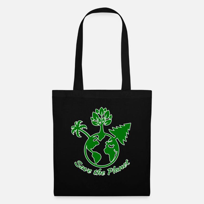 Save the Planet - Climate Protection - Tote Bag - black