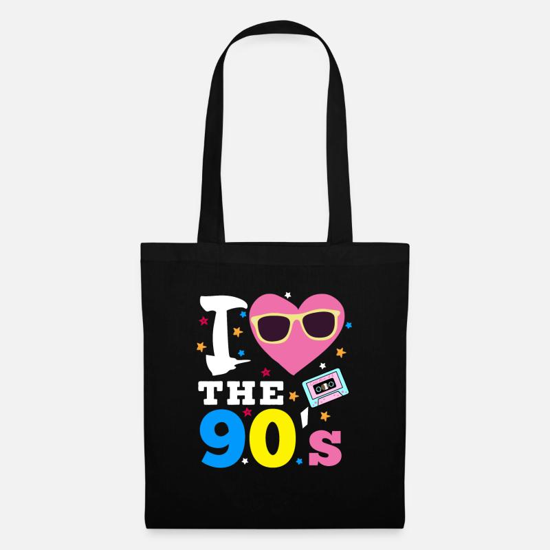 I Love the 90‘s - Stoffbeutel - Schwarz