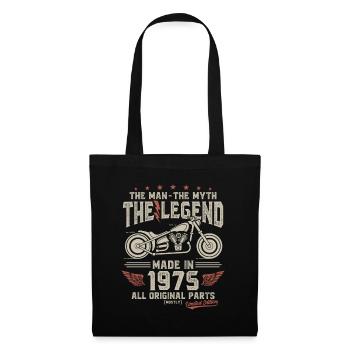1975 Vintage homme mythe légende moto - Sac en tissu - noir - Devant