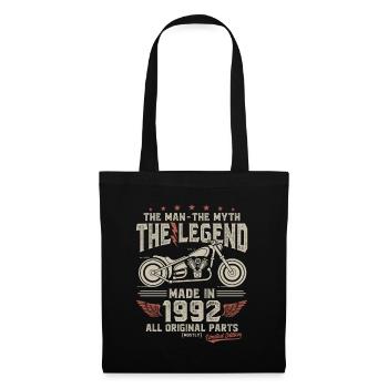 1992 Vintage Man Myth Legend Moto - Sac en tissu - noir - Devant