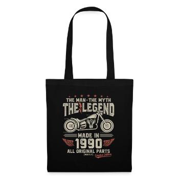 1990 ' s Vintage homme mythe légende moto - Sac en tissu - noir - Devant