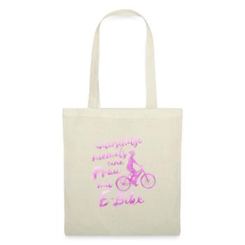 e bike bike woman gift e bike - Tote Bag - nature - Front