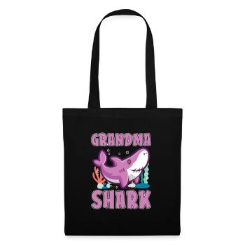 Grand-mère requins pour les amoureux des requins et la marine - Sac en tissu - noir - Devant