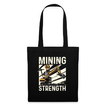 Résistance minière pour les conducteurs d’excavatrices - Sac en tissu - noir - Devant