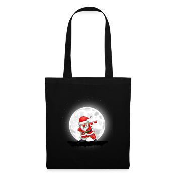 Christmas Girl Boys Dabbing Santa Xmas - Tote Bag - black - Front